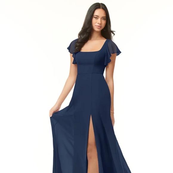 Azazie Dresses & Skirts - Azazie Bondie Navy A10